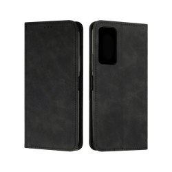 Capa Flip de Couro com Bolso Interno para Xiaomi Mi 12 Preto